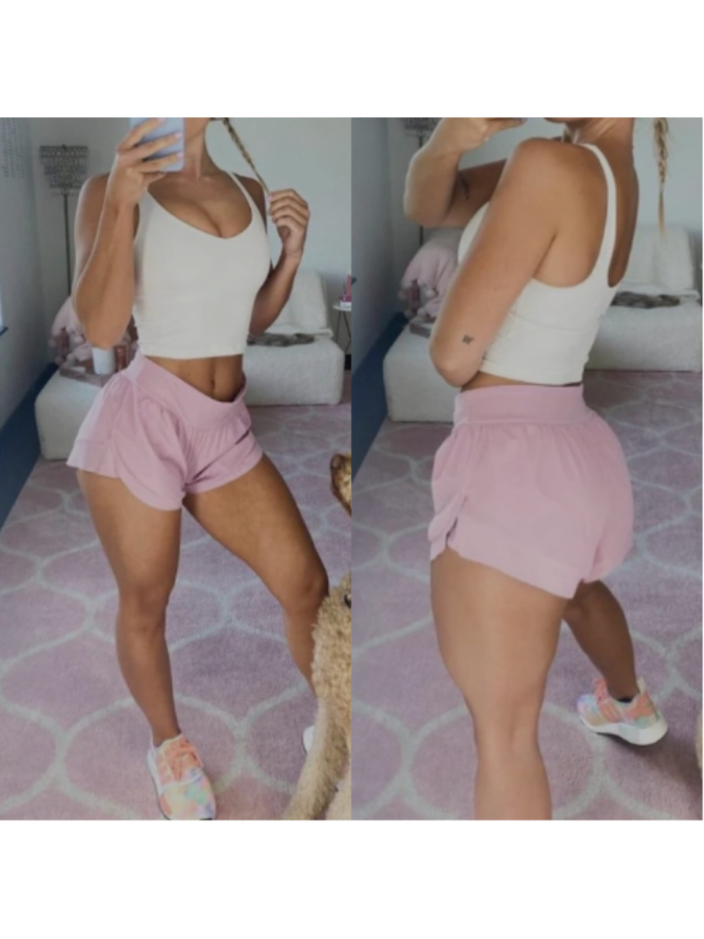 Lululemon Calm Tides Short Rose Mellow sz 8